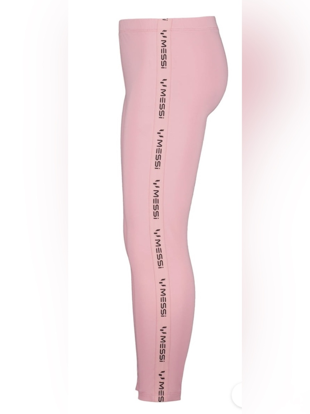 Messi Girl’s Athletic Logo Tape Legging (Lionel Messi Soccer Inspired)